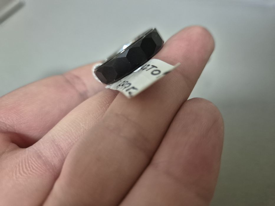 Pierścionek męski obrączka Aztorin wolfram