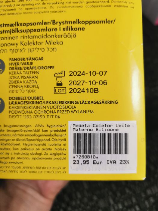 Copo Coletor de leite materno da Medela