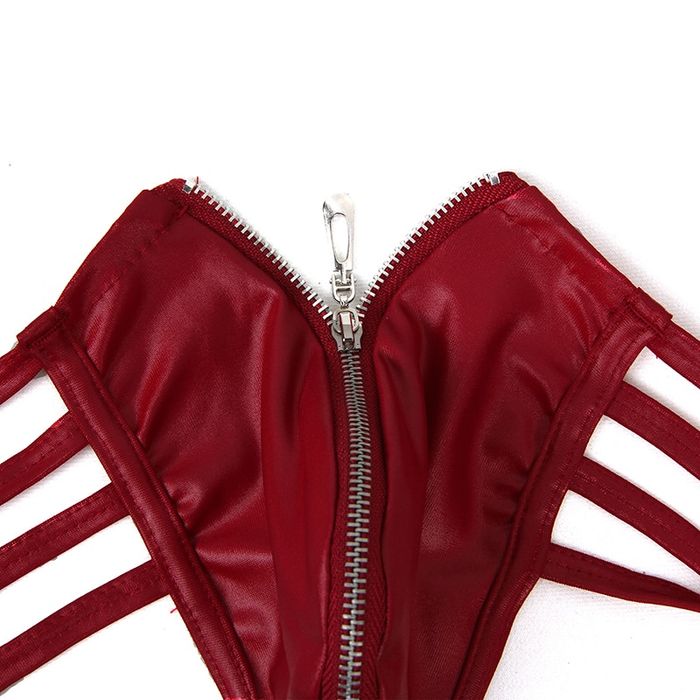 Męskie Stringi z Rozpinanym Zamkiem - M