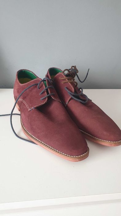 Now eleganckie skórzane męskie buty od Lambretta rozmiar 42