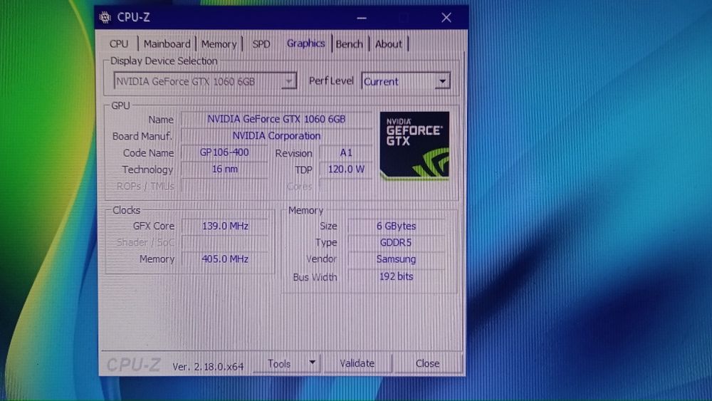Nvidia GTX 1060 6gb