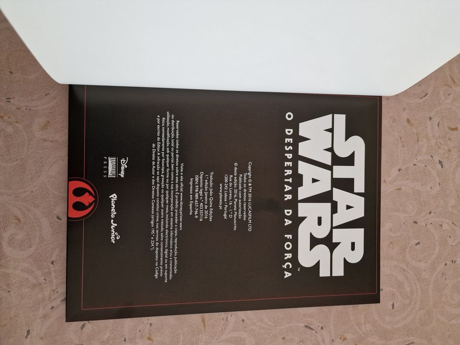 Star Wars O Despertar da Força Livro do Filme de LucasFilm Disney