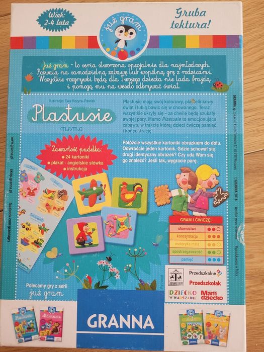 Plastusie , gra w pary, pamięć