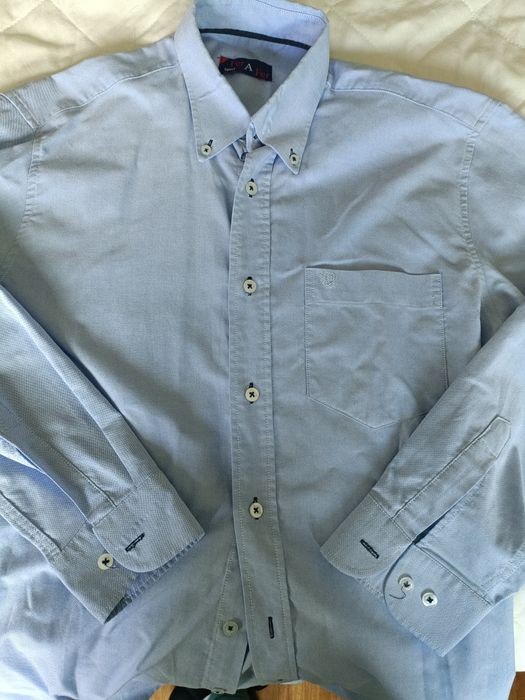 Camisa homem azul claro