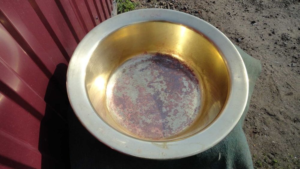 Тазик латунь СССР на 5 л. и на 10 литров полированные