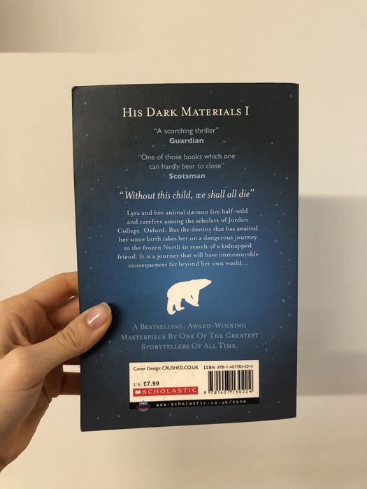 Livro Northern Lights de Philip Pullman/ His Dark Materials livro 1