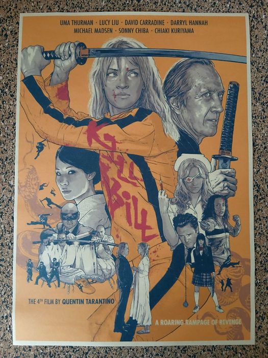 Poster - "Kill Bill" by Quentin Tarantino (papel kraft, formato A3)
