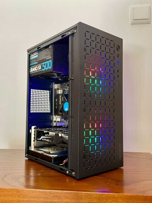 Computador PC Gamer RGB - i3 7100 + RX 460 + 16GB RAM DDR4