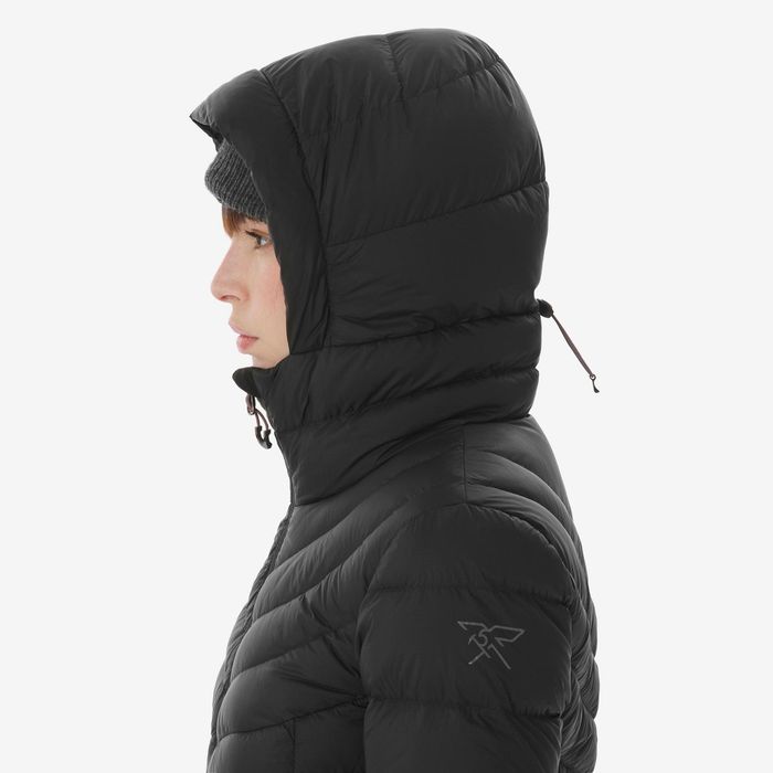 Casaco de Penas com Capuz Trekking Montanha MT500 -10 C Mulher