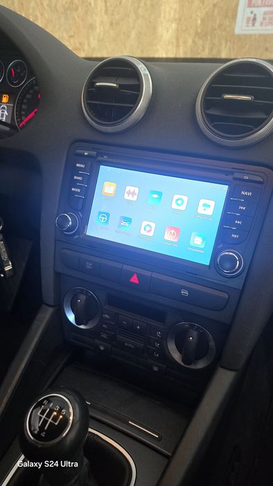 Rádio Audi A3 8P Android 14 com GPS (Novo)