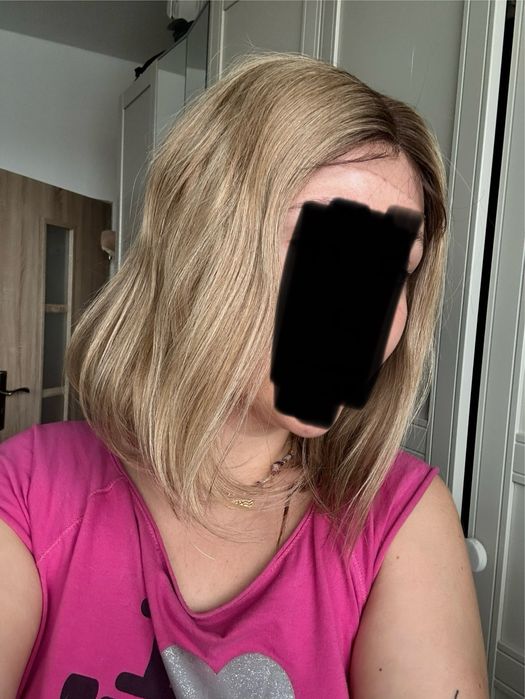 Peruka long bob odrost 100% wlosy naturalne