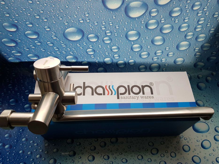 Смеситель змiшувач для ванны из нержавейки CHAMPION SUS-006 (EURO)