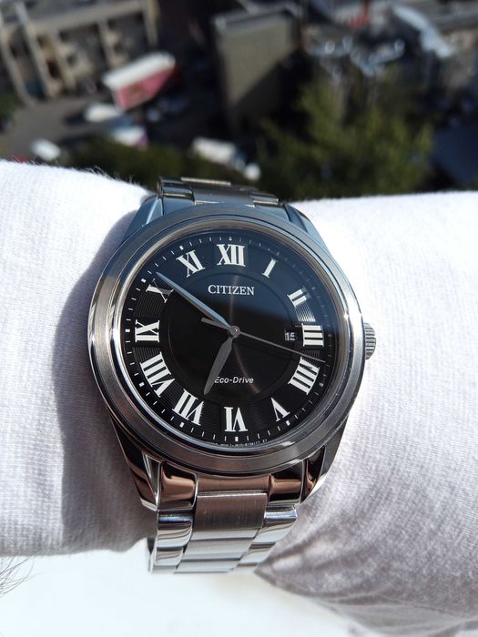 Японские мужские часы Citizen Eco-Drive AW1690-51E солн батарея сапфир