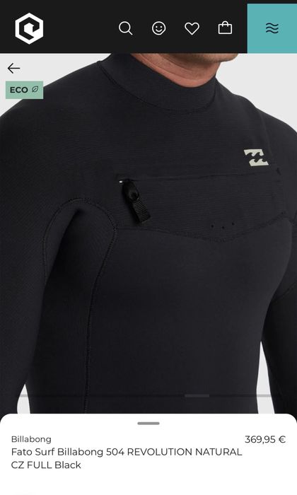 Fato Surf Billabong 504 Revolution Natural XL 4/3mm
