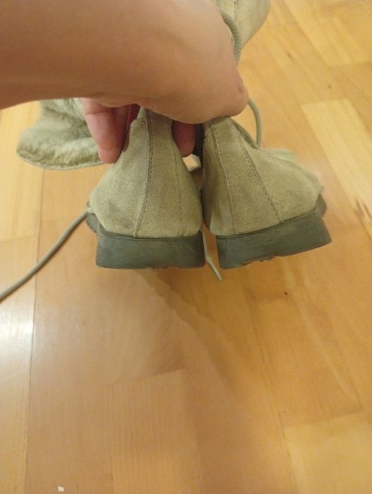 Buty vagabond skóra kozia 37 biale futerko