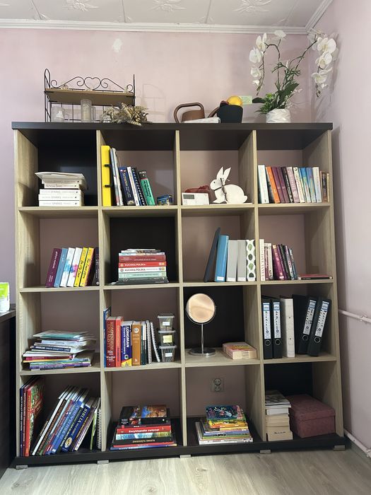 Regał dąb sonoma + wenge