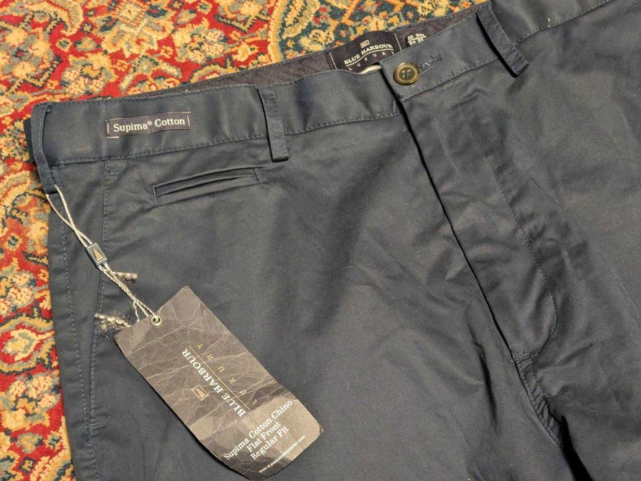 Брендовые муж. брюки чинос M&S /BLUE HARBOUR /р.34/L/оригинал,  U.K./