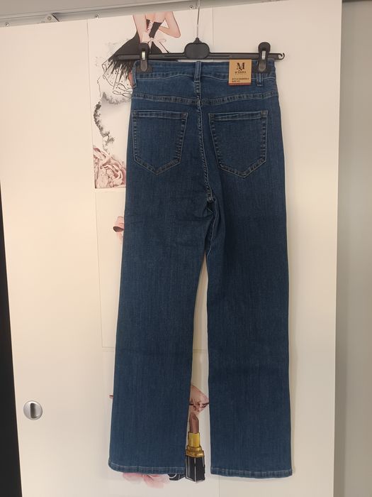 Spodnie damskie jeansowe jeansy damskie m.sara haft hit viral style