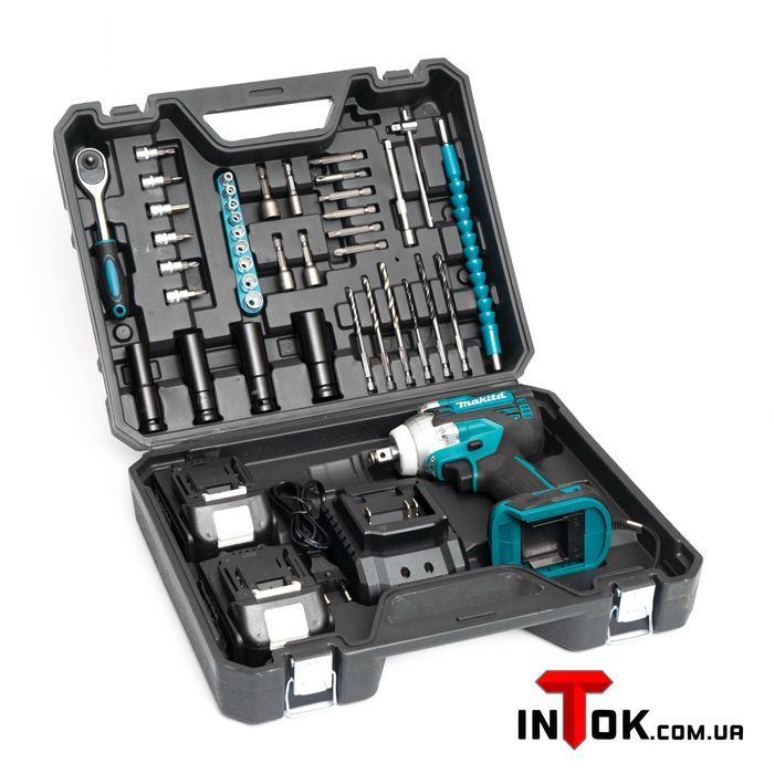 Гайковерт аккумуляторный + набор инструмента Makita DTW301