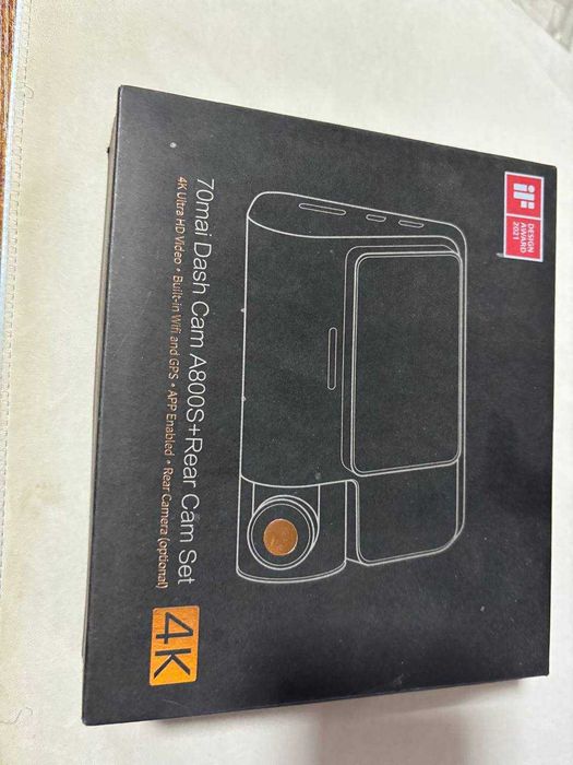 70mai Dash Cam 800S + Hardware Kit