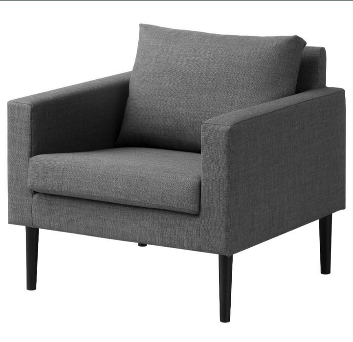 Fotel friheten ikea szary grafitowy idealny