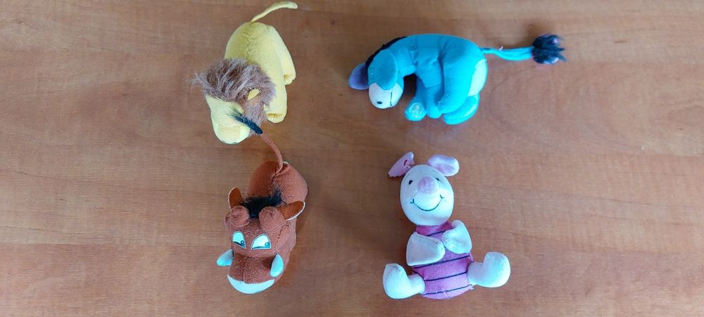 Zestaw kultowe maskotki Disney prosiaczek osiołek pumba król lew
