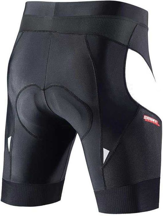 Męskie spodnie spodenki rowerowe M wkładka amortyzująca szybkoschnące