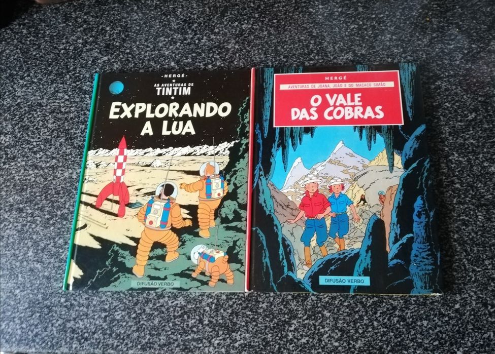 TINTIM 2 Livros Banda Desenhada
