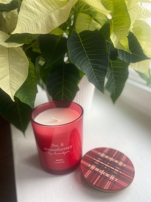 Świeca zapachowa czerwone szkło Home&You