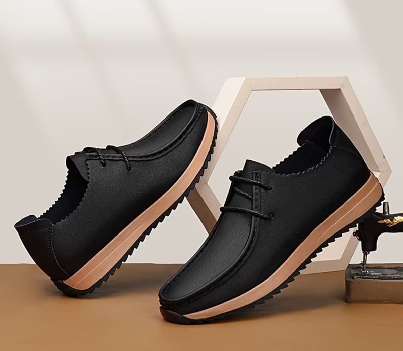 Мужские кожаные туфли лоферы  чоловічі туфлі