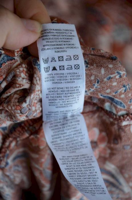 Sukienka na ramiączkach brązowa boho paisley letnia 38 40 M L 42