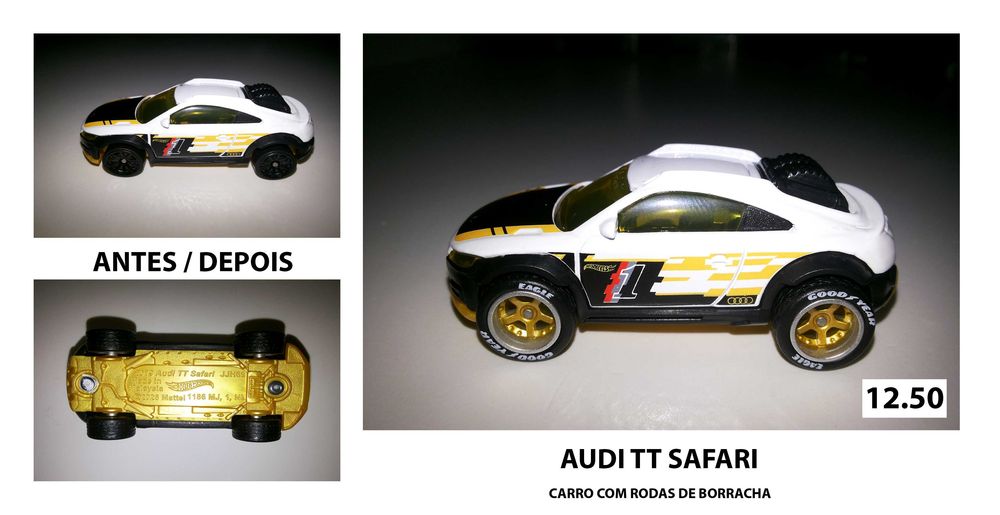 Carros Hot Wheels Personalizados com Rodas de Borracha - Vários 04