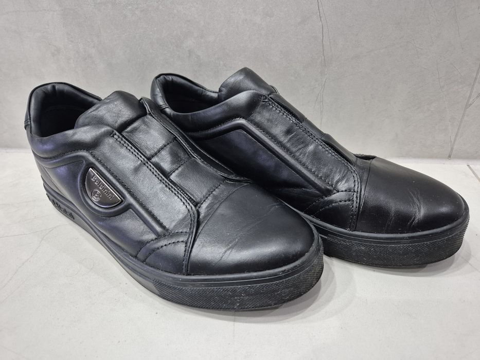 Buty meskie czarne 42 trampki skorzane baldinini