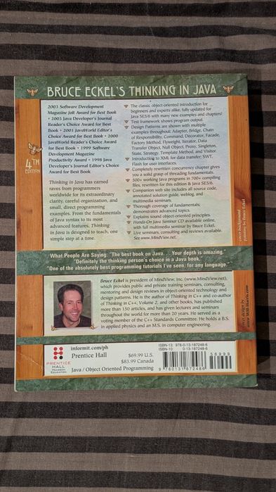 Книга  Thinking in Java - 4 видання