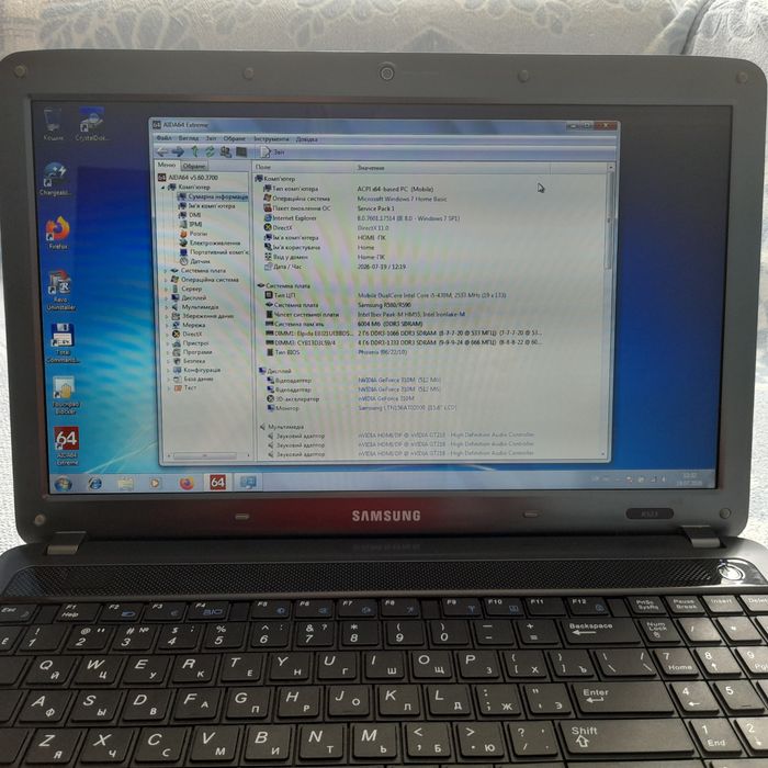Ноутбук Samsung R523 (R580) I5 ,  ram  6gb