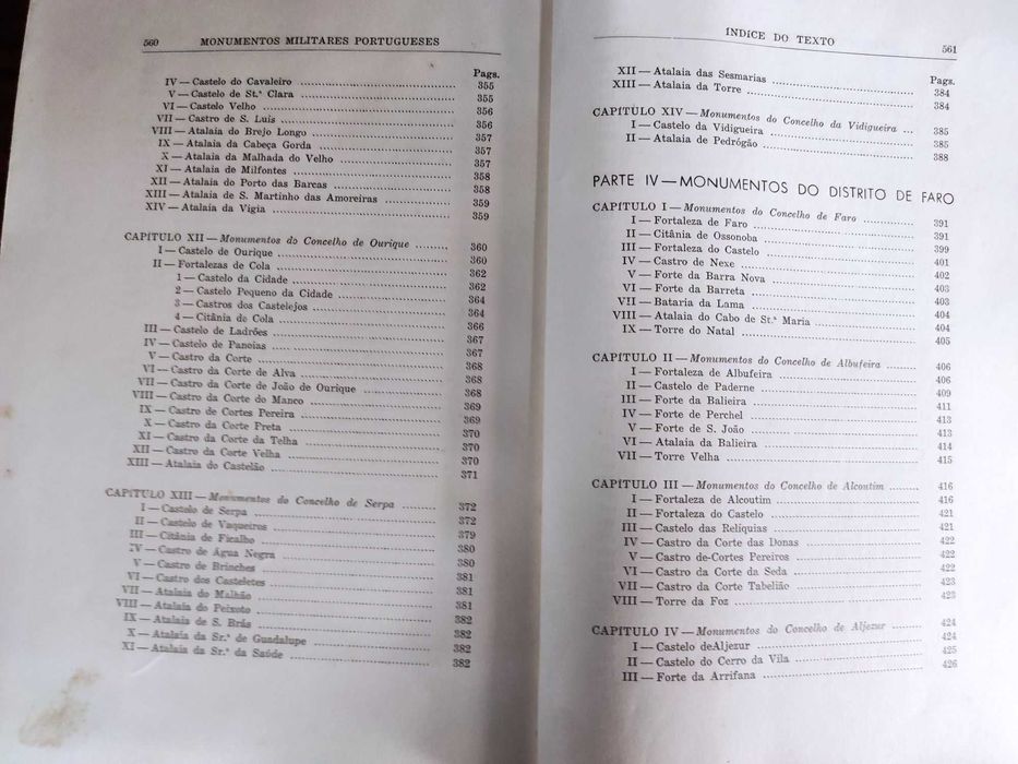 Roteiro dos Monumentos Militares Portugueses (1948) - Livro Raro