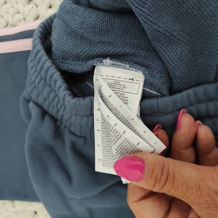 HIT!Spodnie Adidas szaro niebieskie rozm S-M-L