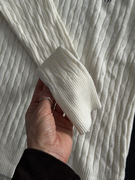 Жіночий светр, білий светр ralph lauren, светр косичка