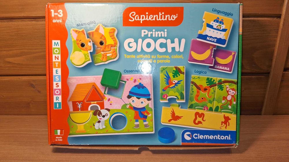 Sapientino Pierwsze Zabawy Montessori Clementoni 1-3 Lata