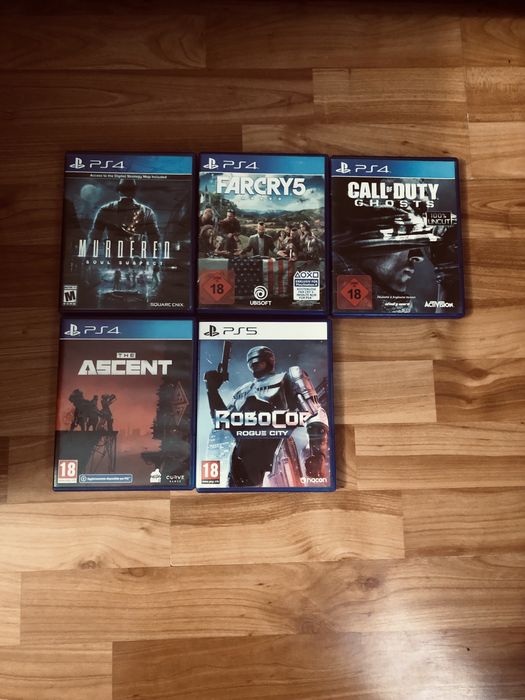 Ігри для PS4/PS5, ПС4/ПС5, Call Of Duty, Farcry, Robocop, The Ascent.