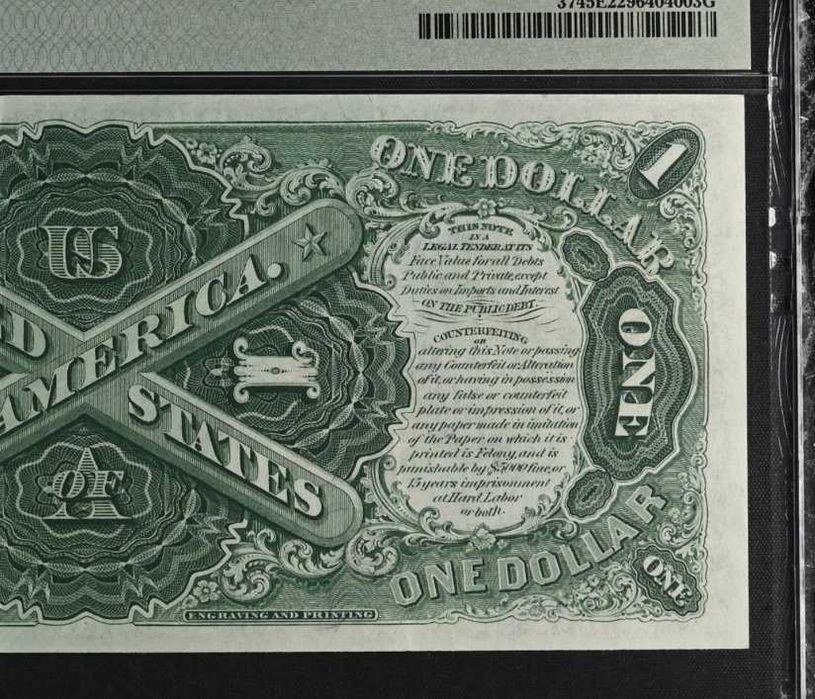 1 USD Dolar Legal Tender Note 1917 PMG 45 EPQ Klasyk USA