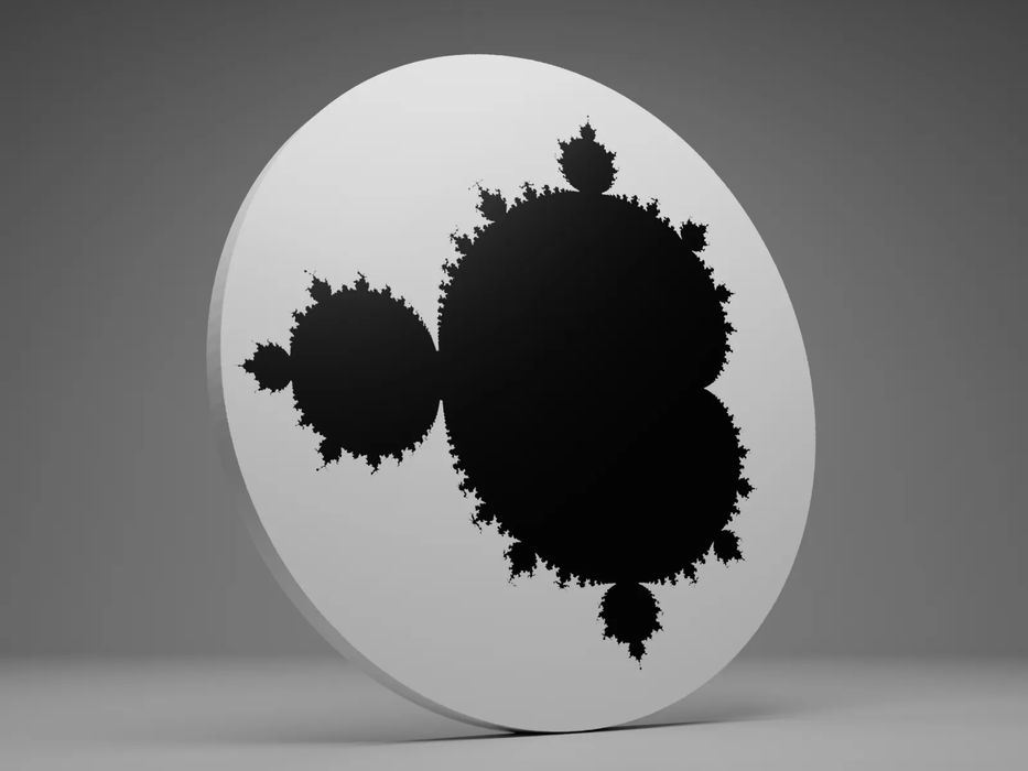 Base de Copo Geométrico Fractal Mandelbrot