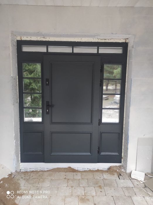 Drzwi zewnętrzne wejściowe drewniane dębowe dostawa gratis