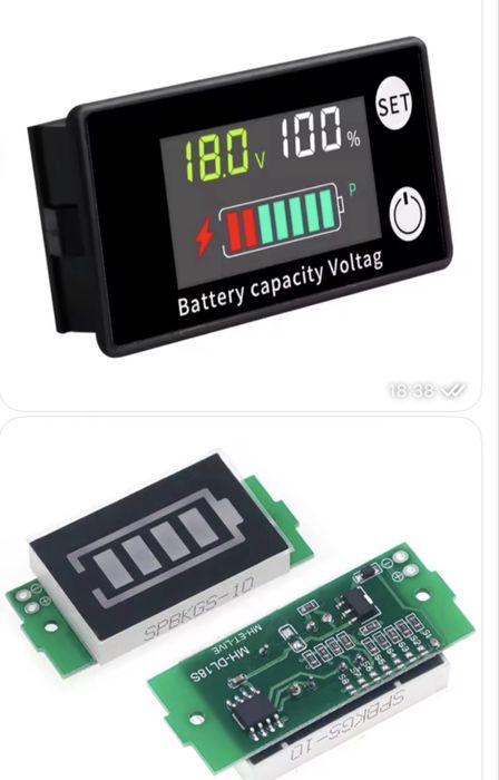Индикатор заряда батареи 1s-8s для li ion, lifepo4, Pb