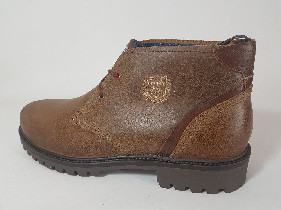 U.S. POLO ASSN trzewiki męskie skóra naturalna 45