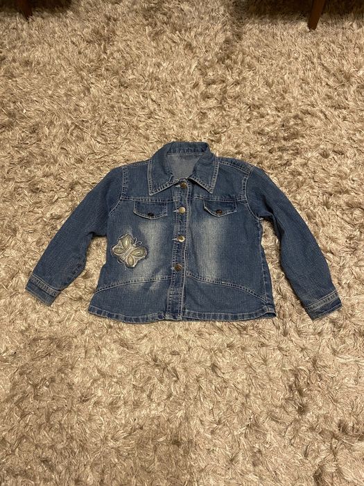 Kurtka dżinsowa dla dziewczynki + zabawka gratis