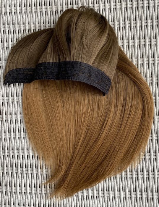 Premium Ultra włosy doczepiane, szatyn / blond / ombre, włosy 561.
