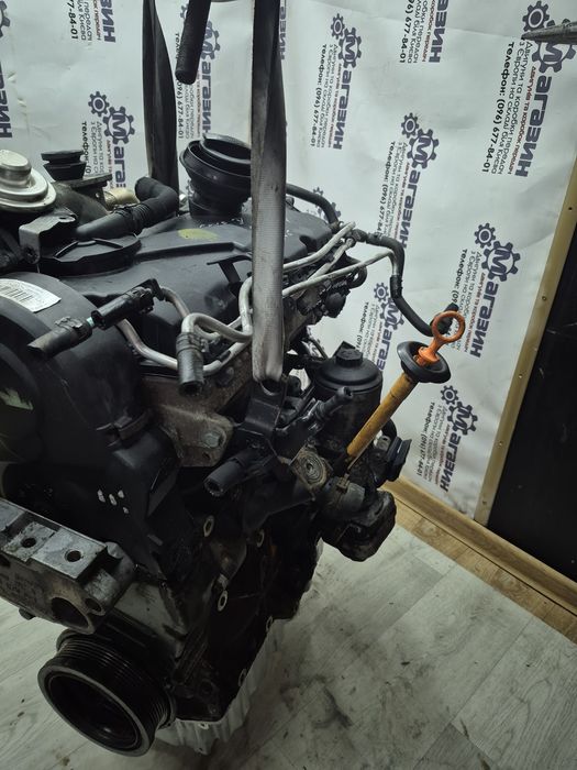 Мотор двигатель 1.9 фолькваген кадді тоуран пасат б 6 гольф 5 BKC