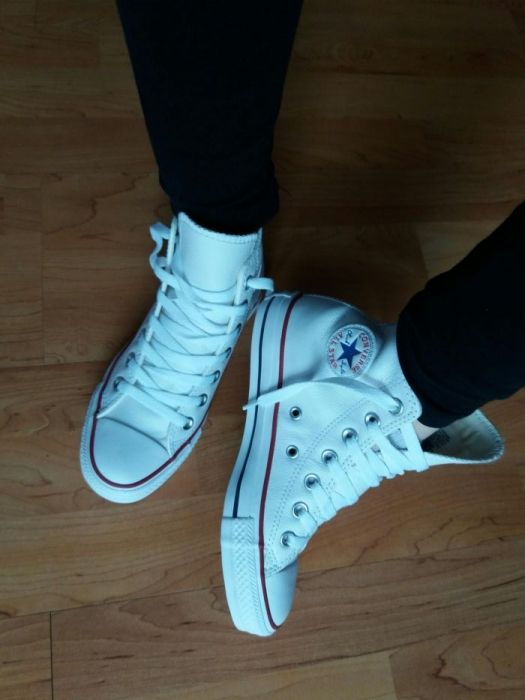 Converse skórzane białe r36