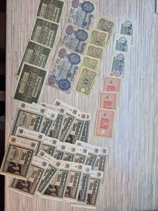 Starocie banknoty Marki Niemcy 159 sztuk wysyłka gratis
